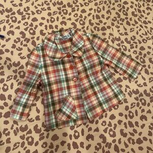 Vintage cropped jacket with heart pocket